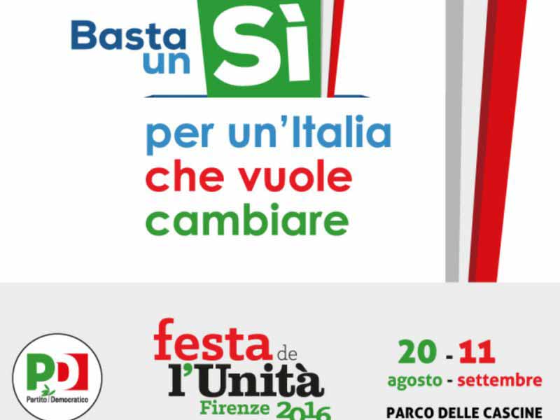 Programma Festa Unità Firenze 2016