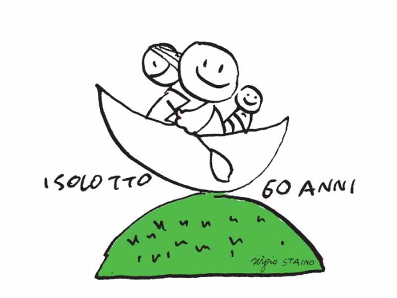 Isolotto 60 anni Firenze - Logo Sergio Staino