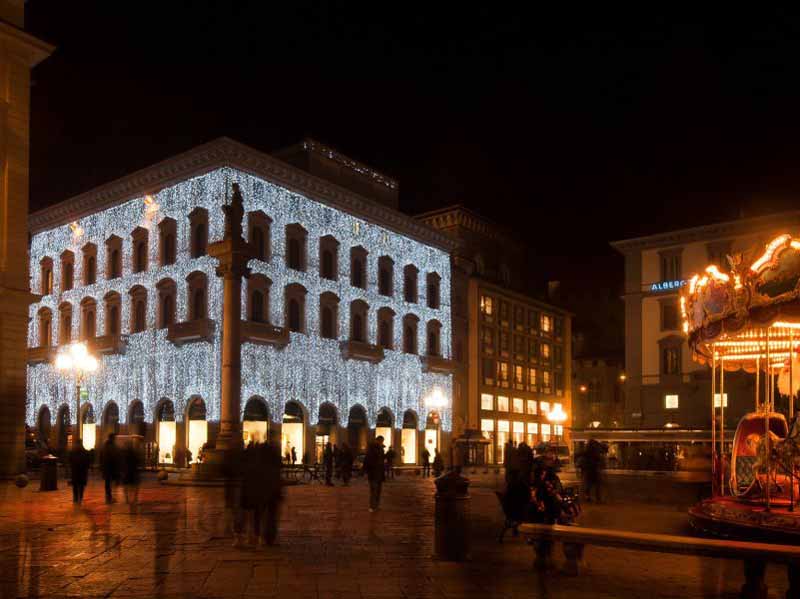 Rinascente Firenze luci di Natale - Firenze light festival - luminarie Firenze