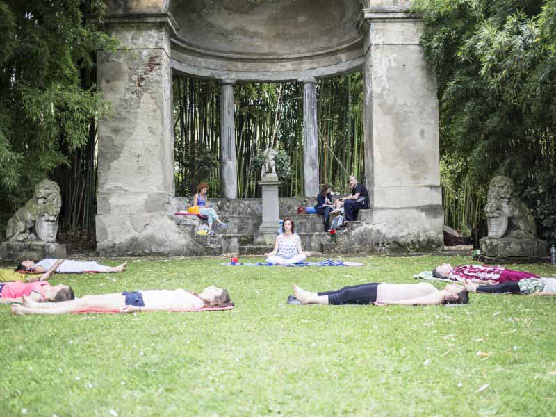 Giardino Torrigiani Firenze yoga bagno di gong - Oriental Garden 2018