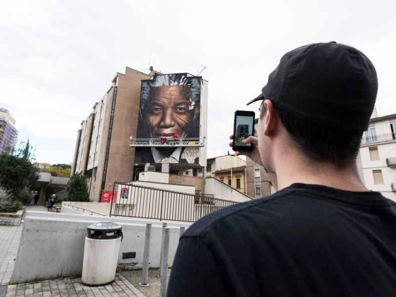 Bandabardò show case - inaugurazione murales Nelson Mandela