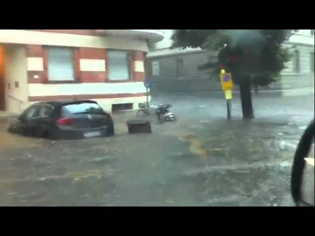 Nubifragio su Firenze, allagamenti e traffico in tilt. Caduto un albero