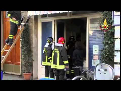 Incendio in gelateria a Firenze