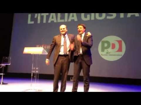 Bersani e Renzi insieme all’Obihall