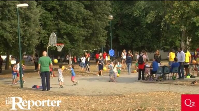 Invasione sportiva nei giardini di Campo di Marte