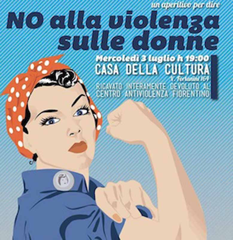 Un’apericena per dire no alla violenza sulle donne