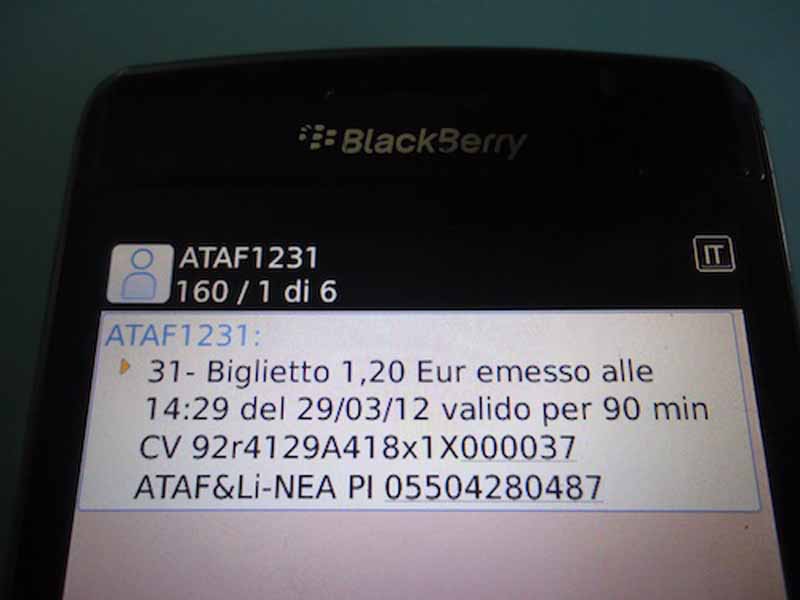 Contrordine: il biglietto Ataf via sms resta a 1,20 euro