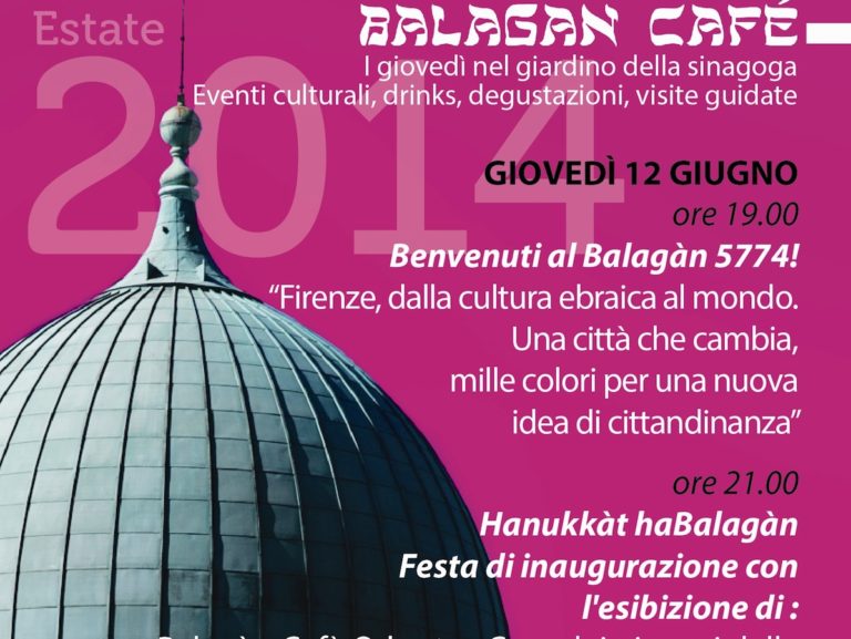 Apericena e spettacoli nel giardino della sinagoga