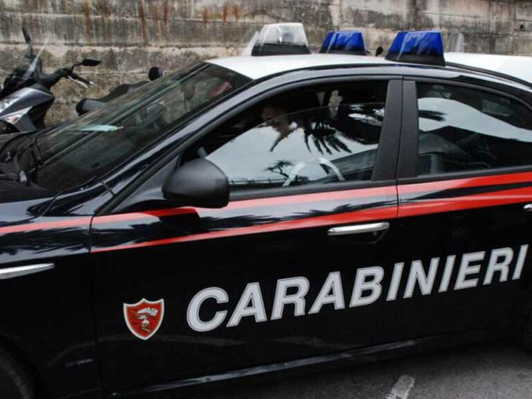 Lancia la figlioletta di 2 anni contro i carabinieri