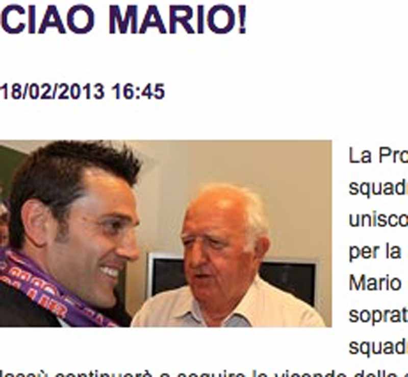 Firenze saluta Mario Ciuffi: mercoledì mattina i funerali