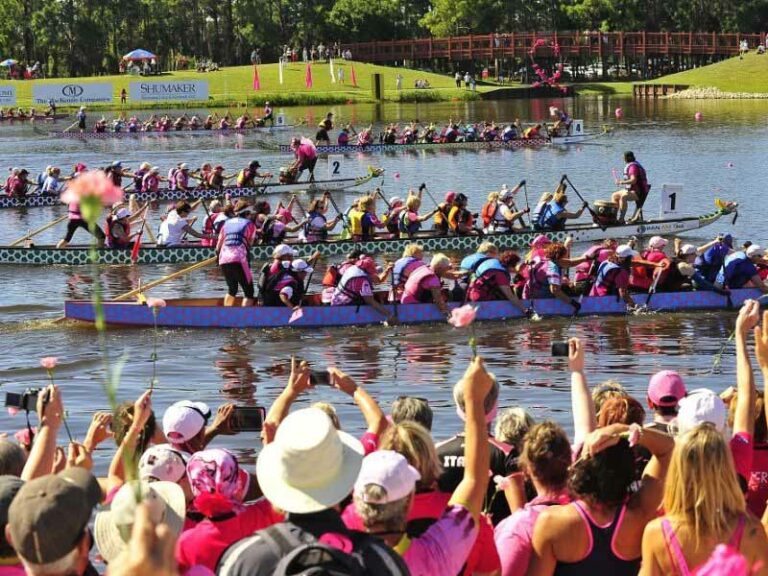 L’Arno in rosa con il Dragon Boat Festival di Firenze