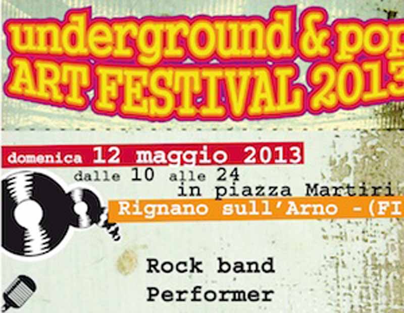 Musica e artigiani in piazza per l’Underground & Pop-Art Festival