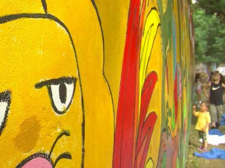 Il giardino di San Jacopino e il baby-murales