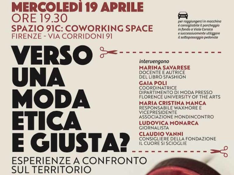Una serata per una moda etica e giusta
