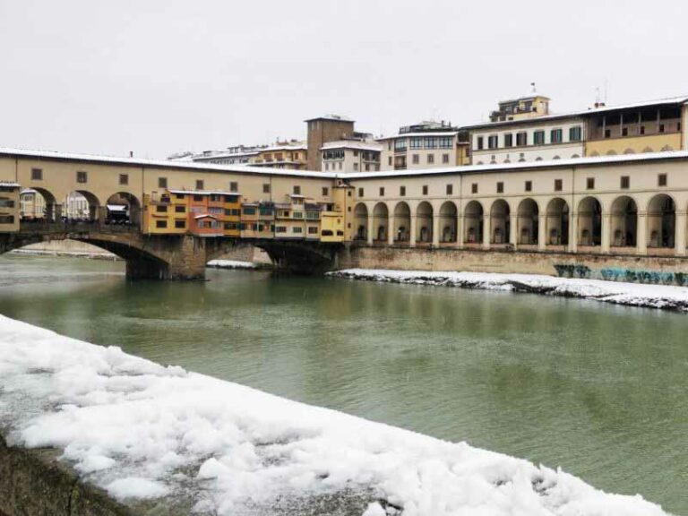 Le immagini della neve a Firenze