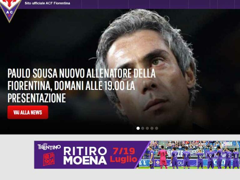 Fiorentina, è il giorno di Paulo Sousa: il nuovo tecnico si presenta