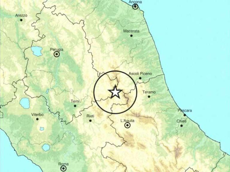 Terremoto a Rieti: percepito anche a Firenze