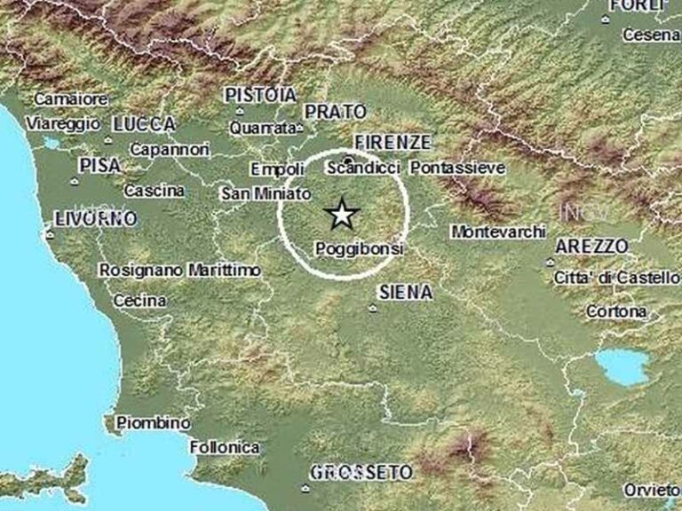 Scossa di terremoto nel Chianti