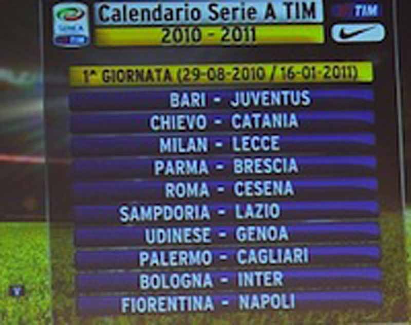 Serie A, le date della prossima stagione