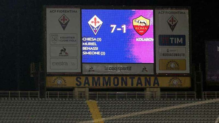 Settebello Fiorentina schianta la Roma e va in semifinale di Coppa Italia