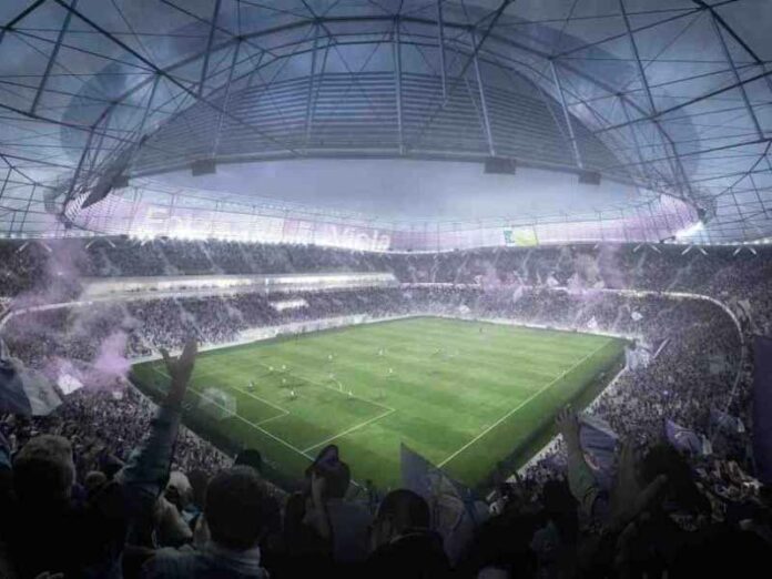 Nuovo Stadio Firenze Fiorentina Mercafir rendering