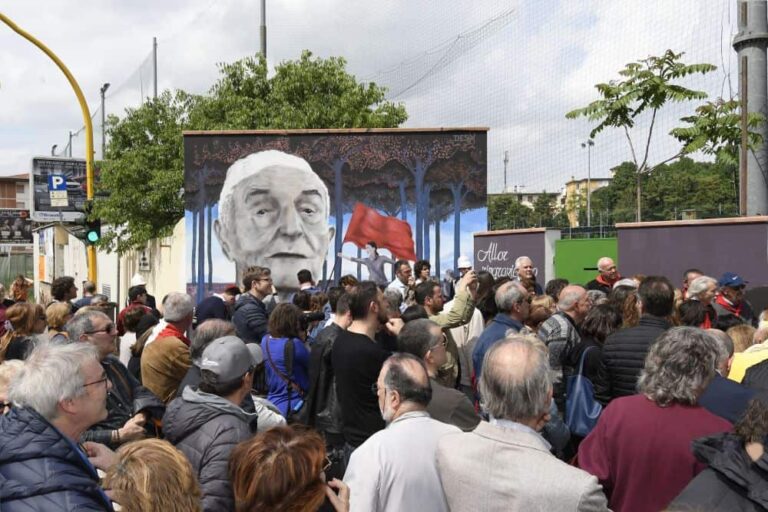 Com’è il murale per Silvano Sarti, il partigiano “Pillo”