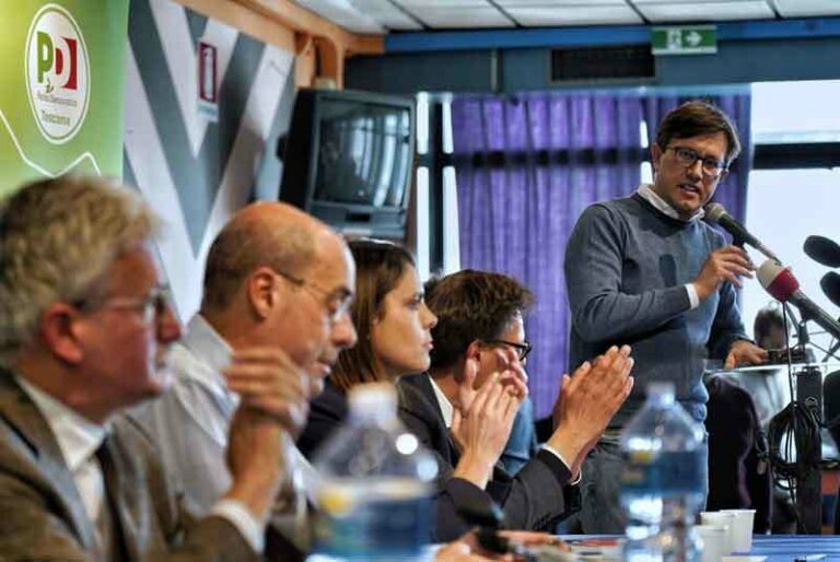 Zingaretti inaugura la campagna elettorale a Firenze