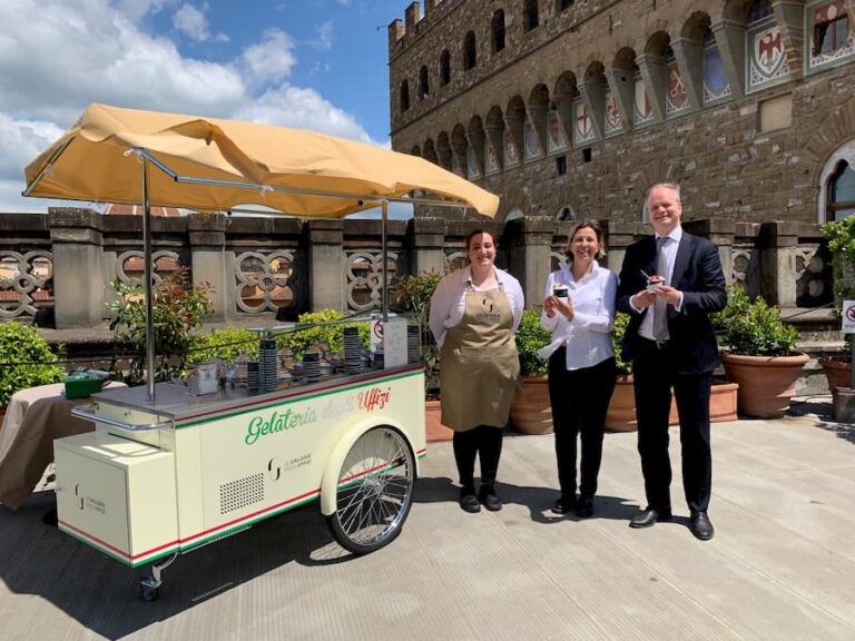 Uffizi, gelateria sulla terrazza panoramica