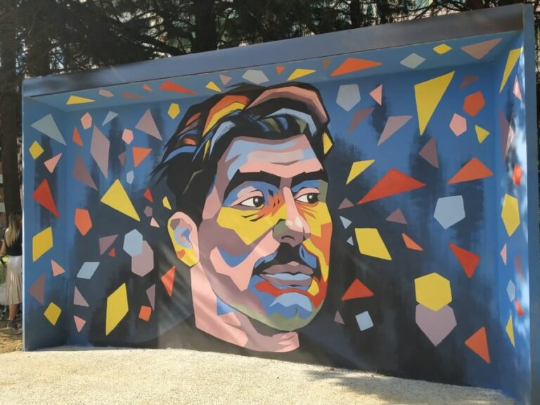Inaugurati il giardino e il murales di Duccio Dini