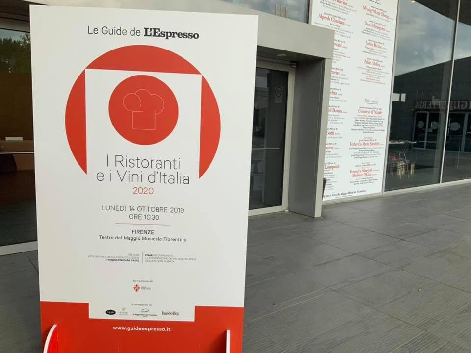 Guida espresso 2020 Firenze ristoranti premiati