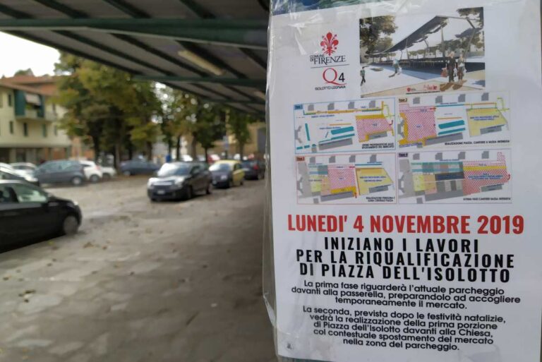 Piazza dell’Isolotto, lavori al via: fasi, tempi e rendering