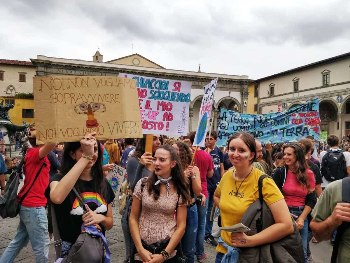 Manifestazione clima Firenze Friday for future