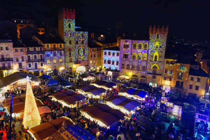 Mercatini Natale Toscana 2021 da visitare Arezzo villaggio casa babbo