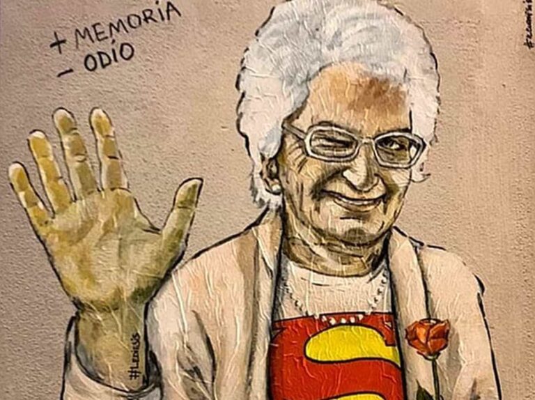 Liliana Segre versione “super”, murales a Firenze