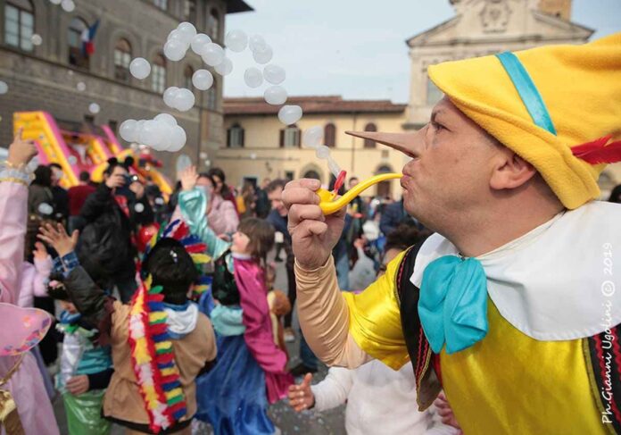 Carnevale bambini piazza Ognissanti Firenze
