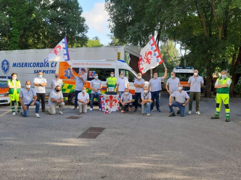 Gruppo Sbandieratori Old Flags & Friends, uno ionizzatore per la Misericordia