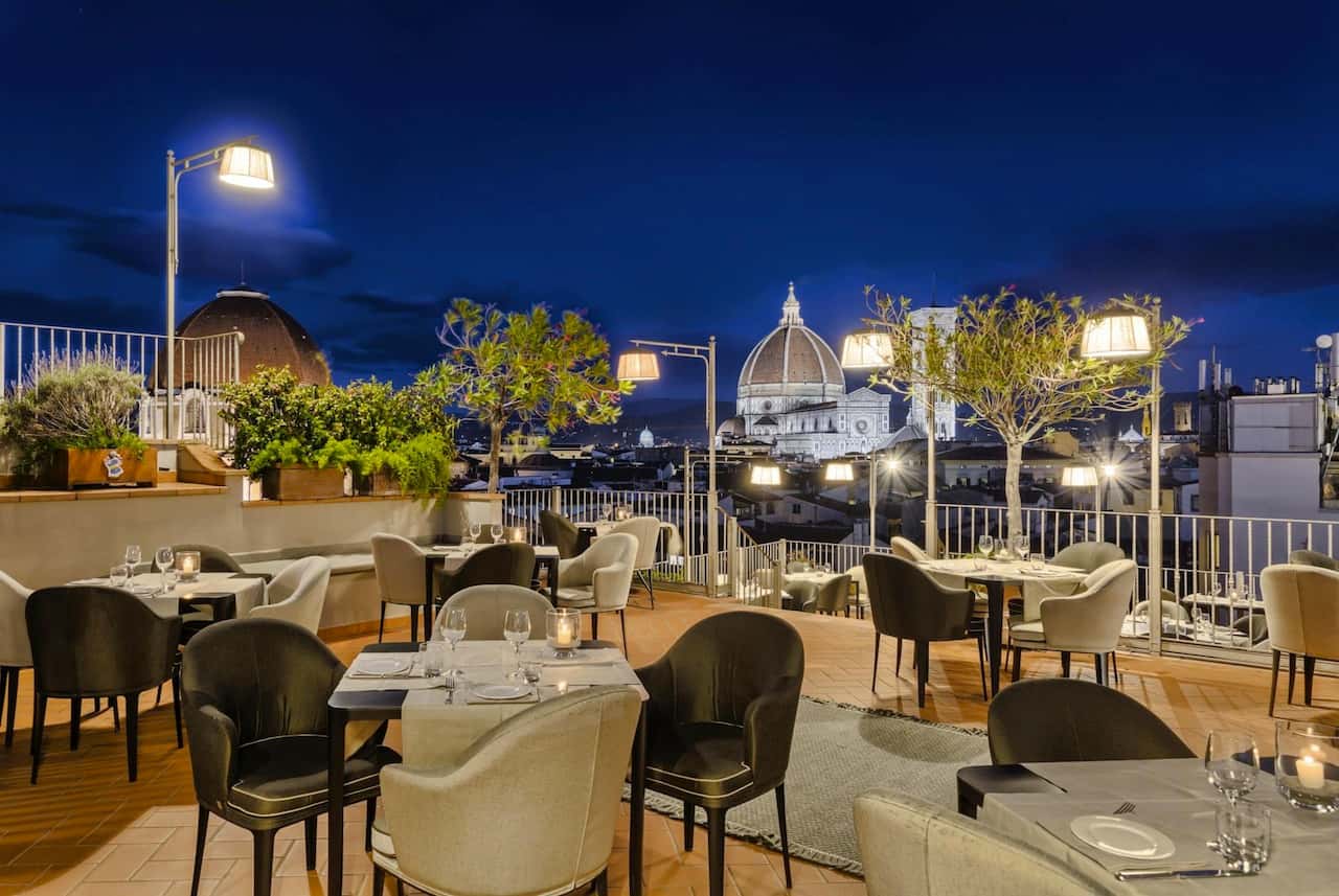 Firenze aperitivi con vista in terrazza Hotel Baglioni