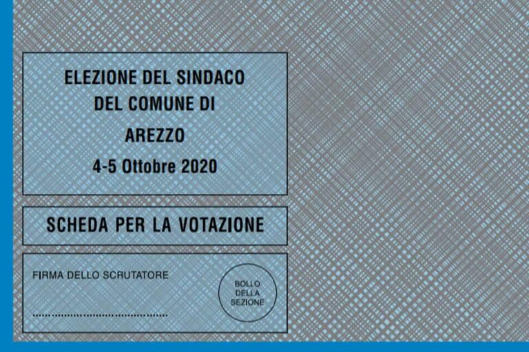 Ballottaggio a Cascina e Arezzo: il fac-simile della scheda per le comunali