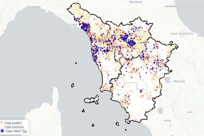 coronavirus Toscana 10 settembre notizie news dati bollettino Covid contagi