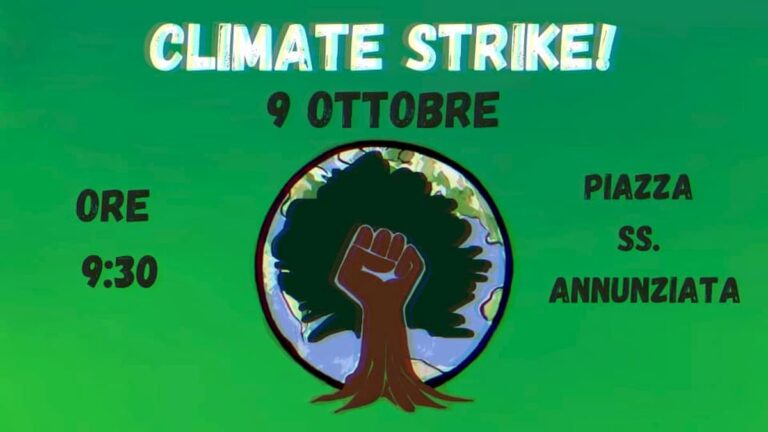 Manifestazione del 9 ottobre a Firenze: sciopero del clima