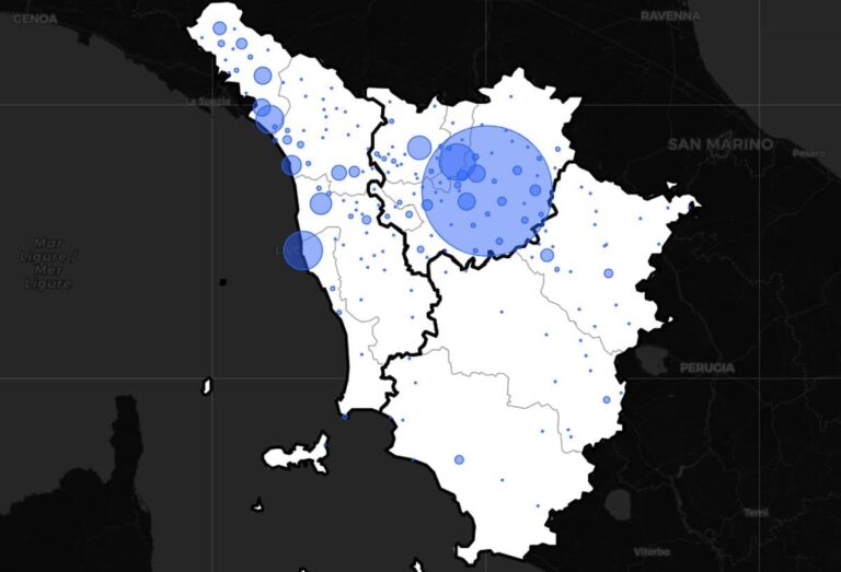 Contagi in Toscana, 13 novembre: casi di coronavirus in aumento, i dati