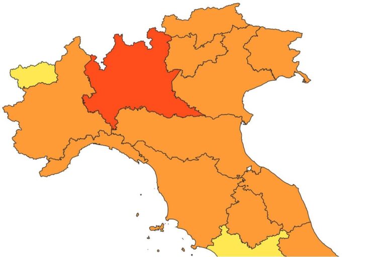Che colore siamo oggi: quale zona è in vigore (8-14 marzo)