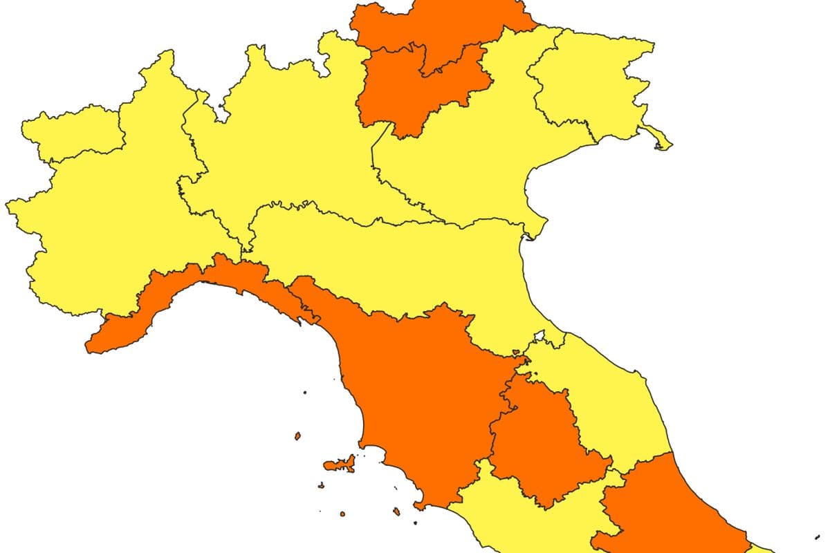 Toscana zona arancione da quando parte cambio colore covid