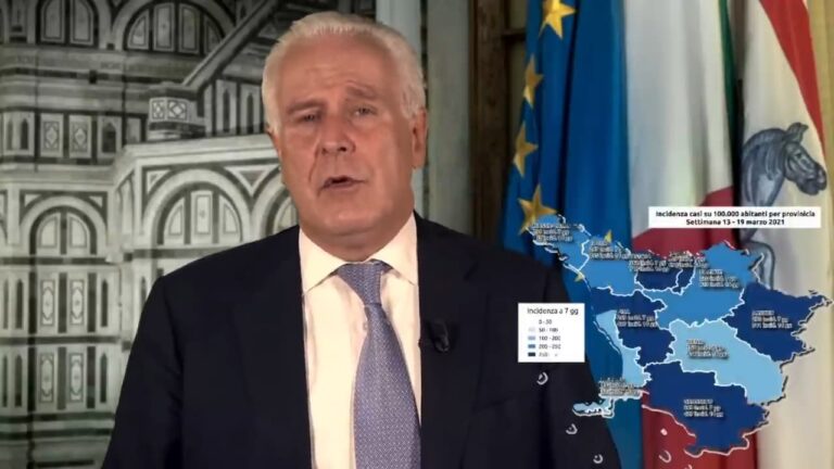 Colore della Toscana la prossima settimana: fino a quando resta in zona arancione