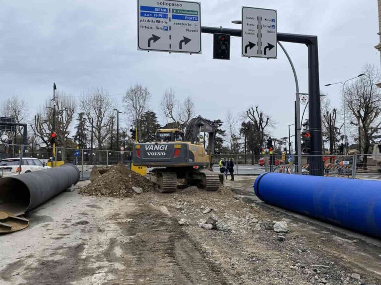 Tramvia per il centro di Firenze: lavori sui viali Lavagnini e Matteotti