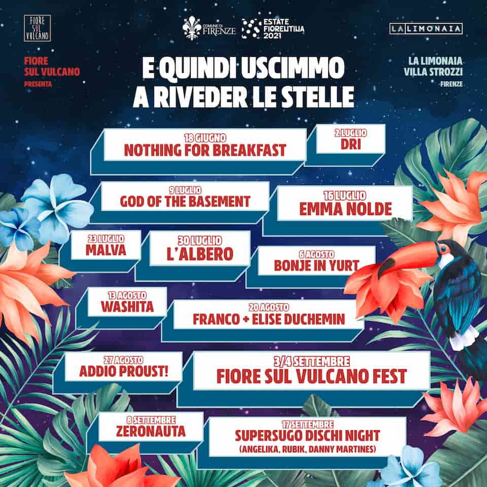 Concerti limonaia Villa Strozzi Firenze 2021