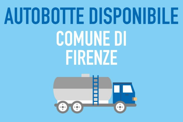 Firenze, Prato e Pistoia senza acqua: dove sono le autobotti