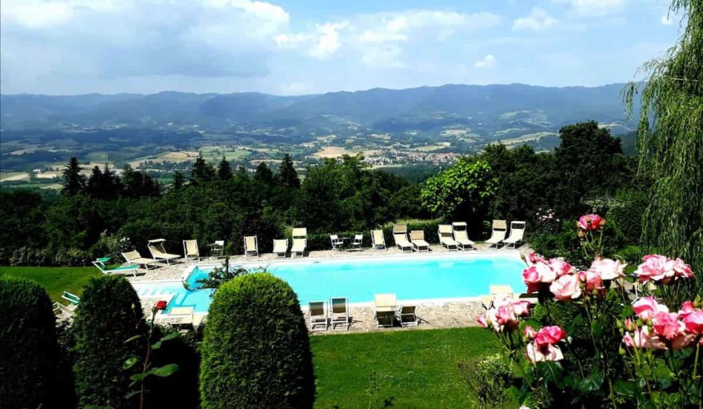 PIscina panoramica Villa Campestri