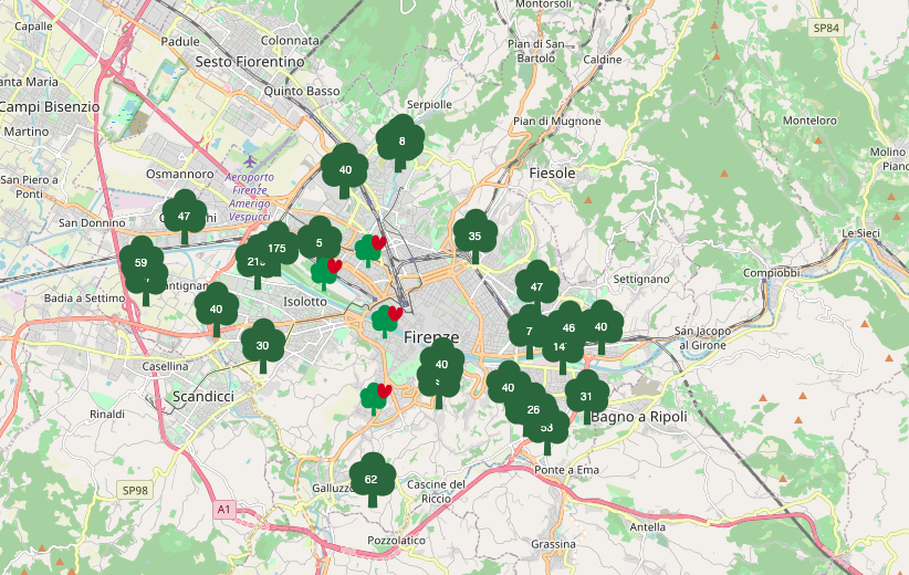 A Firenze nascono cinque frutteti urbani da 40 alberi ciascuno