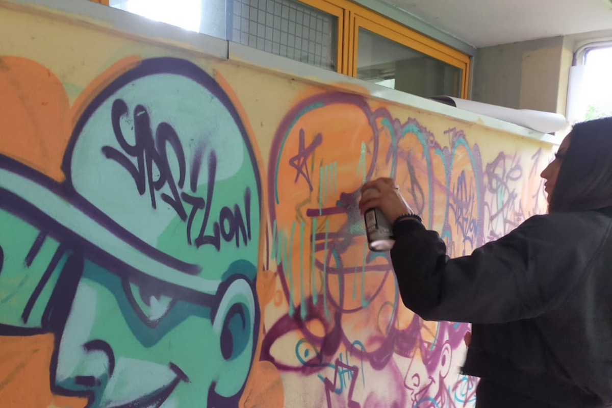 Laboratori rap street art Dante Bagno a Ripoli